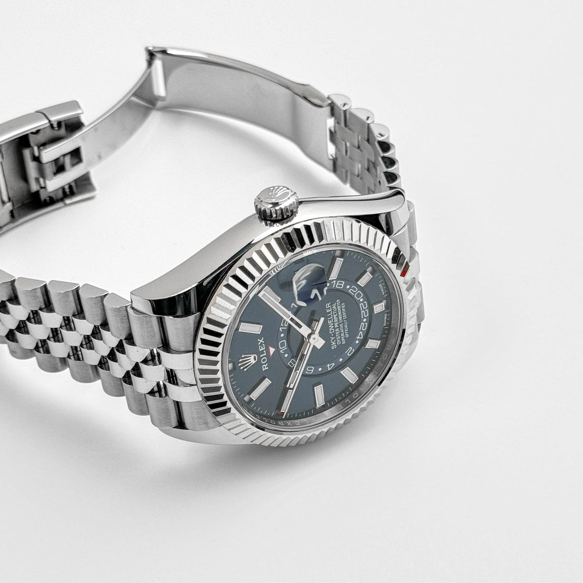 ROLEX 326934 SKY-DWELLER BLUE 42mm JUBILEE STRAP