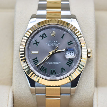 ROLEX DATEJUST 41 WATCH 126331 WIMBLEDON