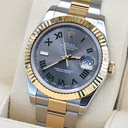 ROLEX DATEJUST 41 WATCH 126331 WIMBLEDON