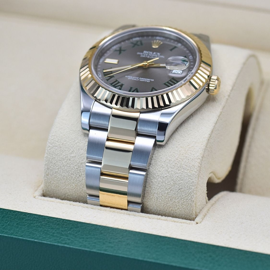 ROLEX DATEJUST 41 WATCH 126331 WIMBLEDON