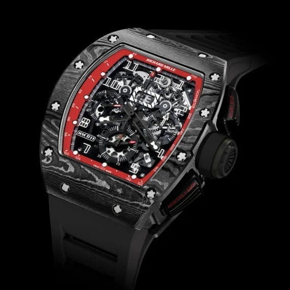 Richard Mille RM 011 Carbon Case Red Strap