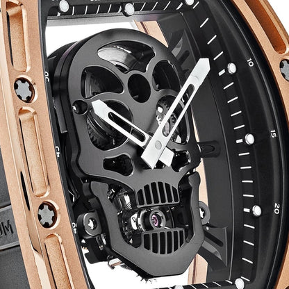 Richard Mille RM 052-013 Diamonds Skull Dial Rose Gold Men Watch