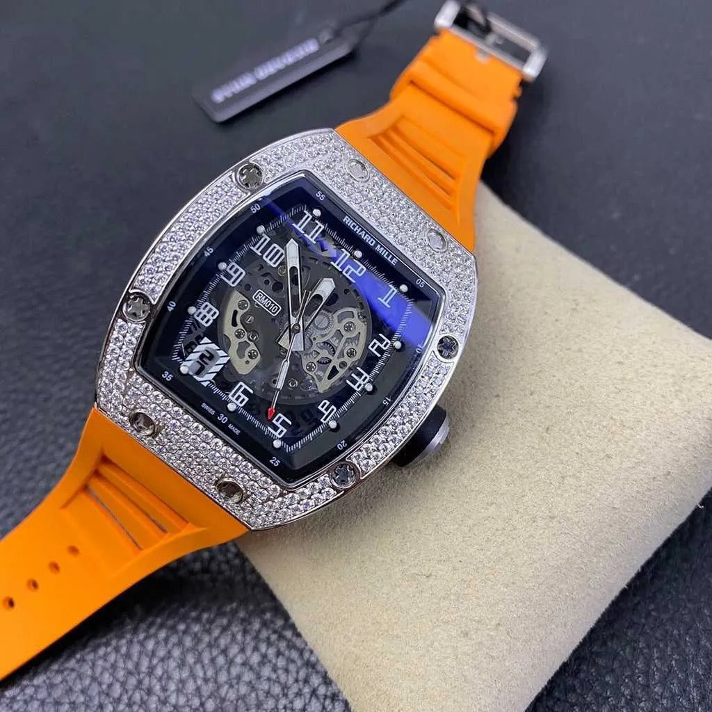 Richard Mille RM010 Around 50 42mm Men RM010 003 Silver Transparent Dial