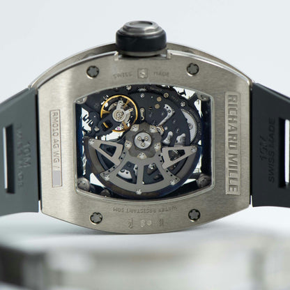 Richard Mille RM010 Skeleton Arabic Numerals White Gold
