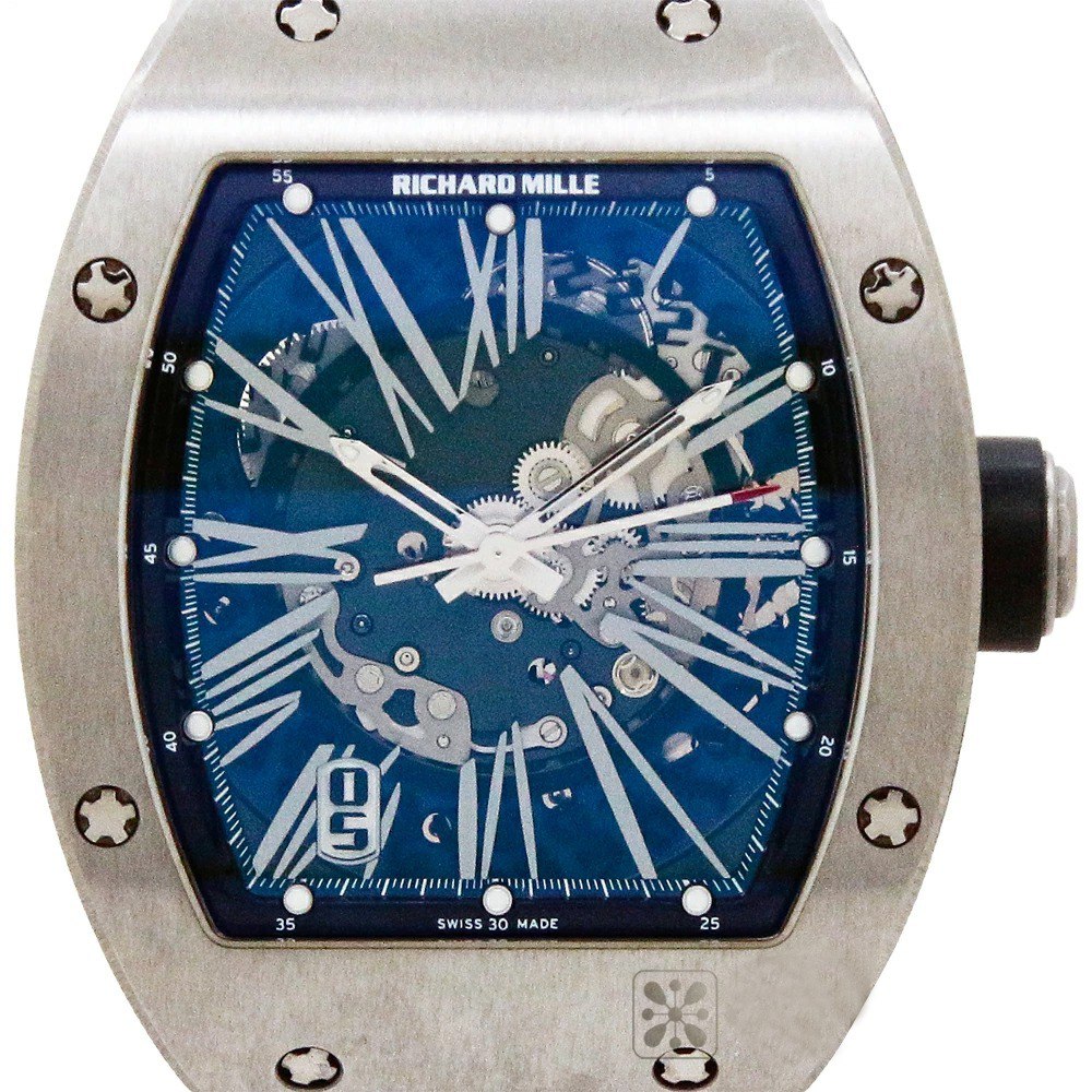 Richard Mille RM023-001 White Rubber Strap Automatic Men Watch
