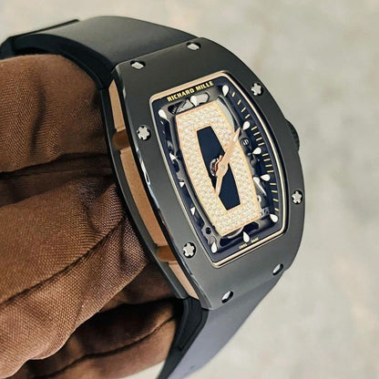 Richard Mille RM07-01 Around 31 45mm Ladies RM07-01-006 Black With Diamonds Dial Black