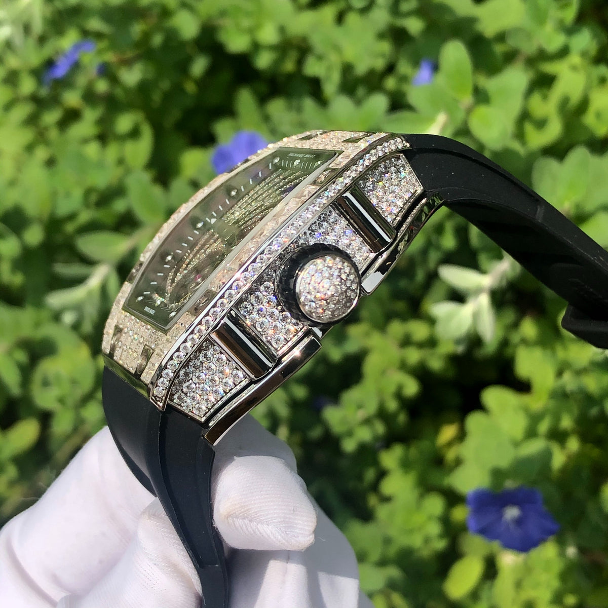 Richard Mille RM51-02 Rose Gold Black Rubber Band