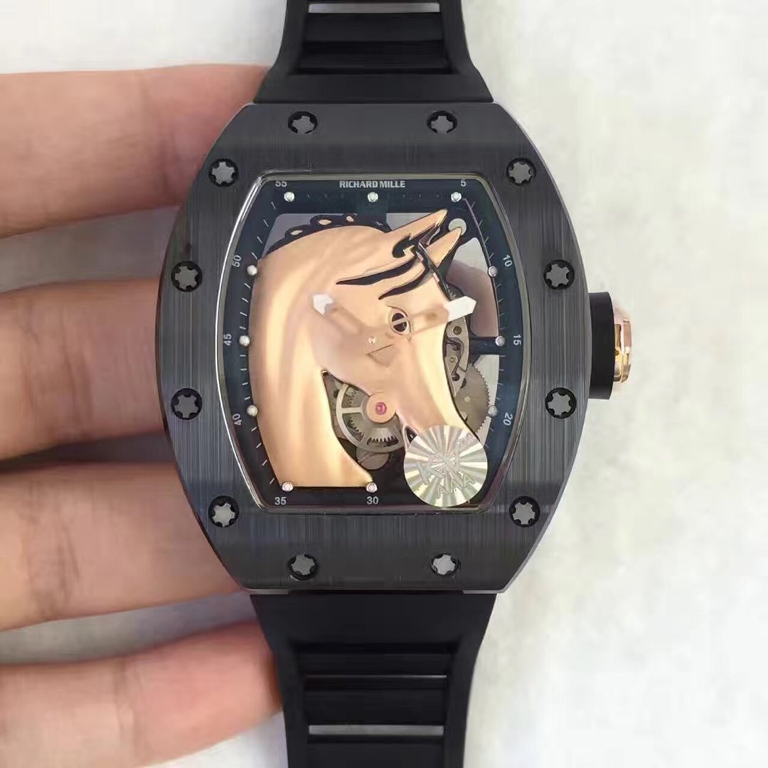 Richard Mille RM52-02 Horse Head Black Case