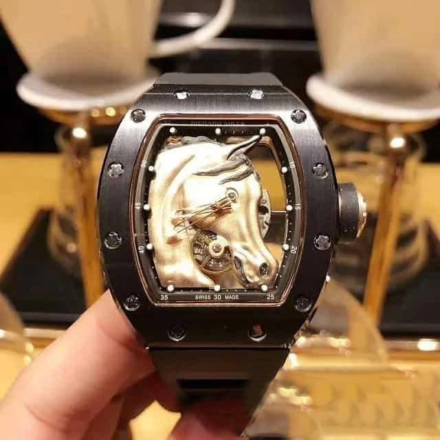 Richard Mille RM52-02 RM52-02-013 Men Around 43mm Rose Gold-tone