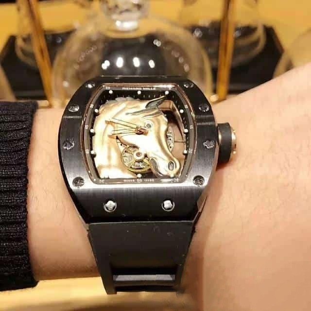 Richard Mille RM52-02 RM52-02-013 Men Around 43mm Rose Gold-tone