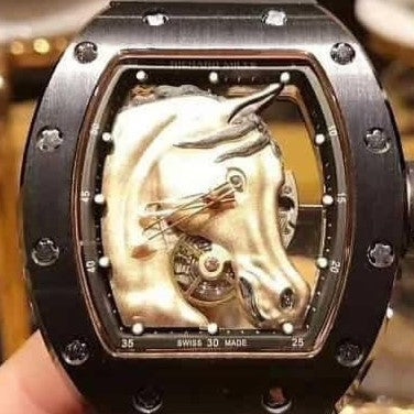 Richard Mille RM52-02 RM52-02-013 Men Around 43mm Rose Gold-tone