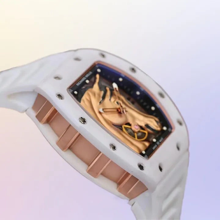 Richard Mille RM52-02 Yellow Gold Horse Head White