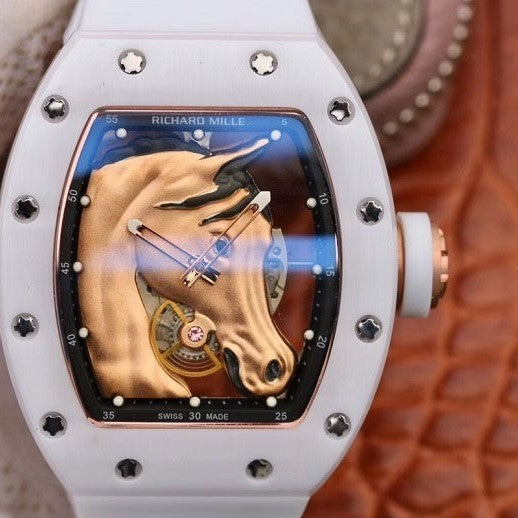 Richard Mille RM52-02 Yellow Gold Horse Head White