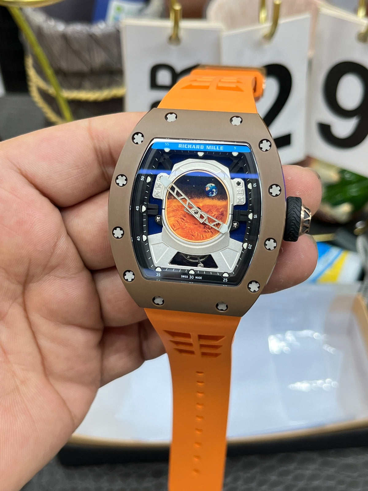 Richard Mille RM52-05 Around 50 42mm RM52-05-005 Men Mars Earth Dial