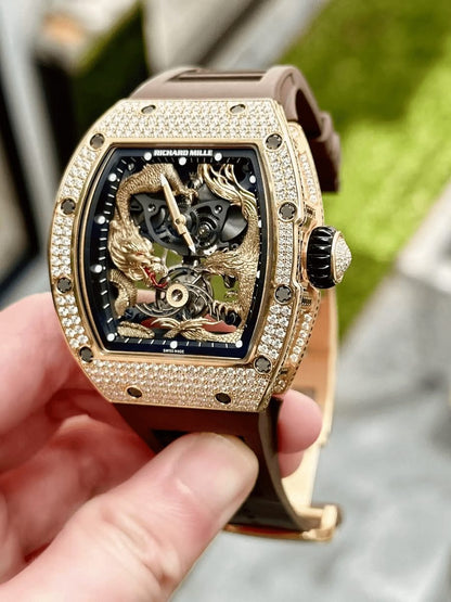 Richard Mille RM57-01 Dragon and Phoenix Jackie Chan Tourbillon White Gold Black