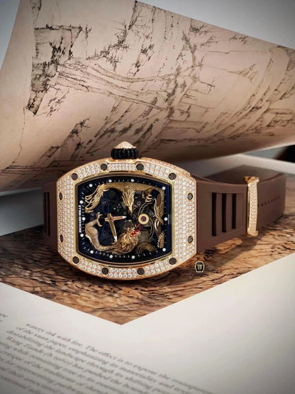 Richard Mille RM57-01 Dragon and Phoenix Jackie Chan Tourbillon White Gold Black