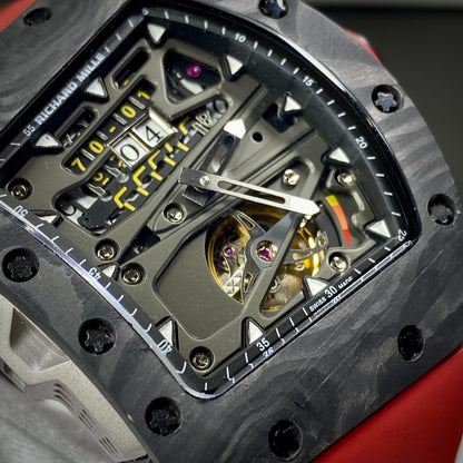 Richard Mille RM57-01 RM57-01-003 Around 50 40mm Men Silver Dragon and Phoenix Dial