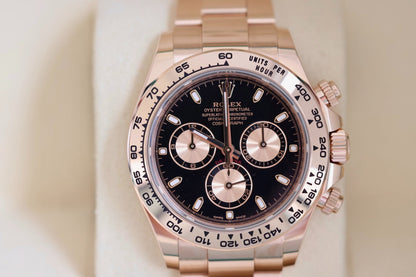 Rolex COSMOGRAPH DAYTONA 116505-0008 Rose Gold Oyster Black Baton Dial
