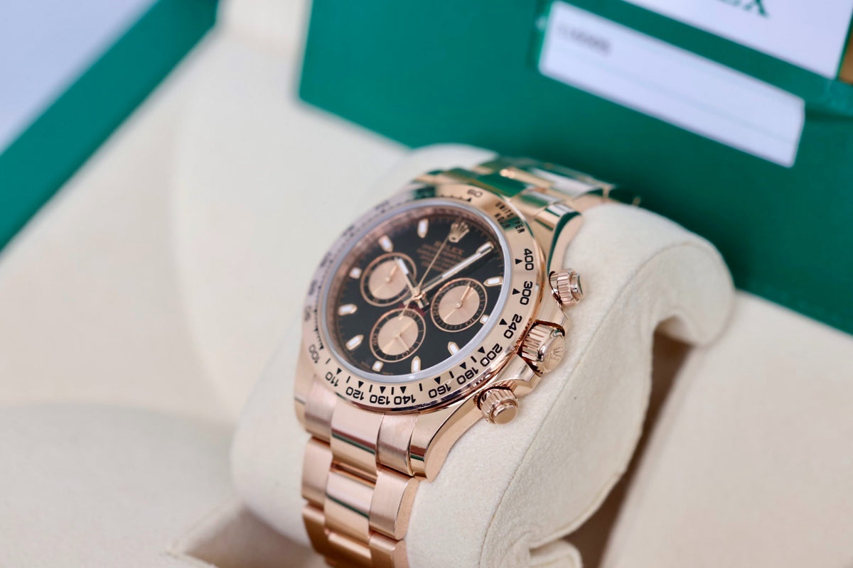 Rolex COSMOGRAPH DAYTONA 116505-0008 Rose Gold Oyster Black Baton Dial