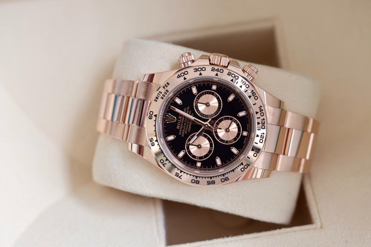 Rolex COSMOGRAPH DAYTONA 116505-0008 Rose Gold Oyster Black Baton Dial