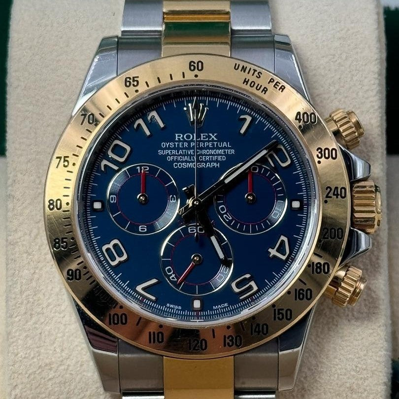 Rolex Cosmograph Daytona 40Mm Blue Arabic Dial