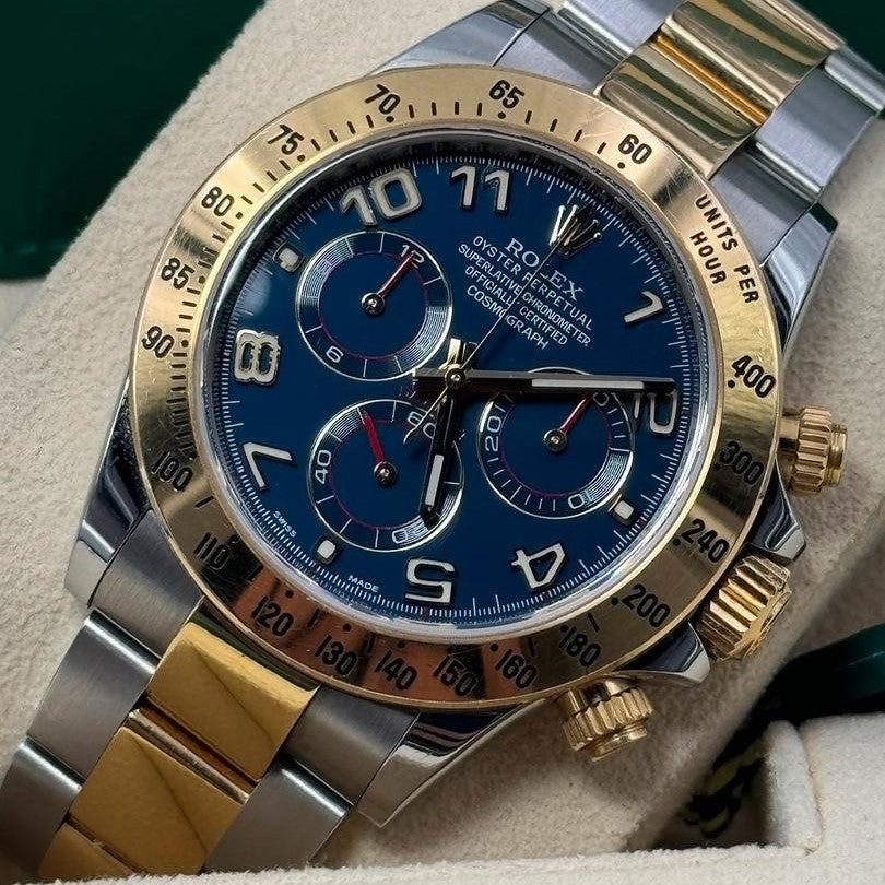 Rolex Cosmograph Daytona 40Mm Blue Arabic Dial