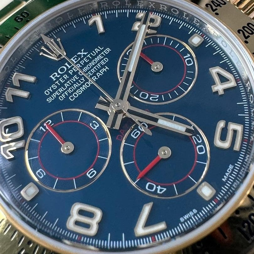 Rolex Cosmograph Daytona 40Mm Blue Arabic Dial