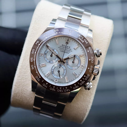 Rolex Cosmograph Daytona 40Mm Platinum Oyster Ice Blue Dial 116506 Luxury