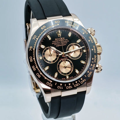 Rolex Cosmograph Daytona Black And Pink Dial Automatic Men Oysterflex Watch 40Mm