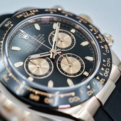 Rolex Cosmograph Daytona Black And Pink Dial Automatic Men Oysterflex Watch 40Mm