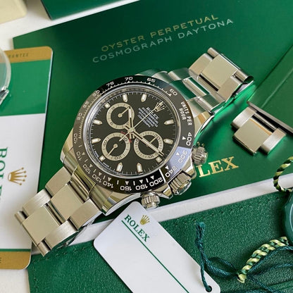 Rolex Cosmograph Daytona Ceramic Bezel Black Dial Mens Watch