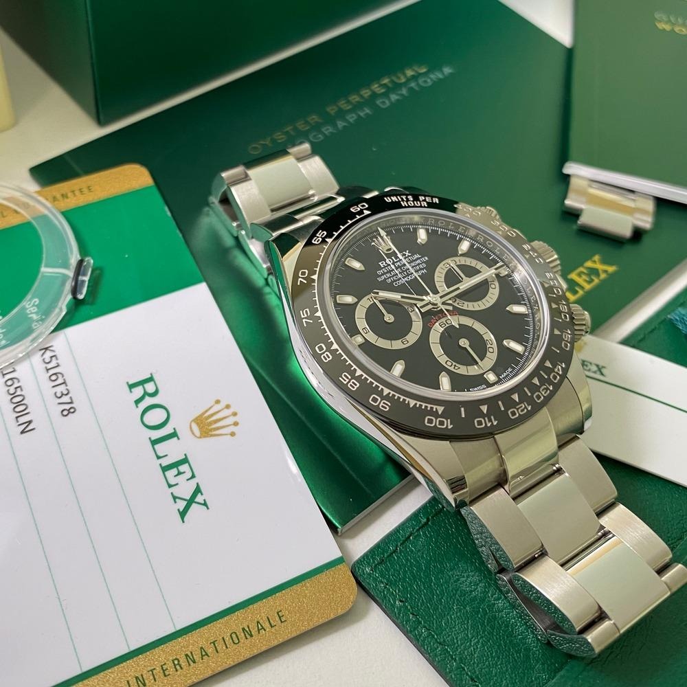 Rolex Cosmograph Daytona Ceramic Bezel Black Dial Mens Watch