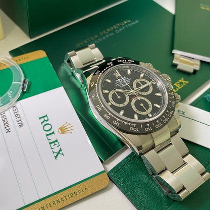 Rolex Cosmograph Daytona Ceramic Bezel Black Dial Mens Watch