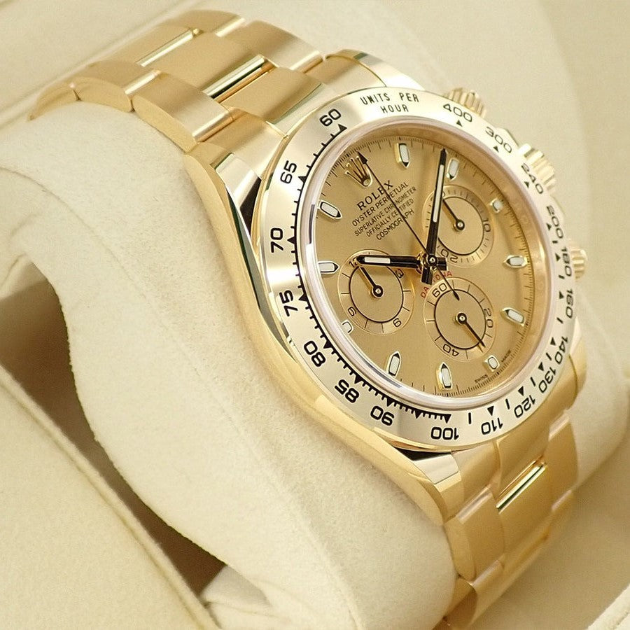 Rolex Cosmograph Daytona Champagne Dial 18Kt Yellow Gold Oyster Bracelet Men'S Watch 116508-0003