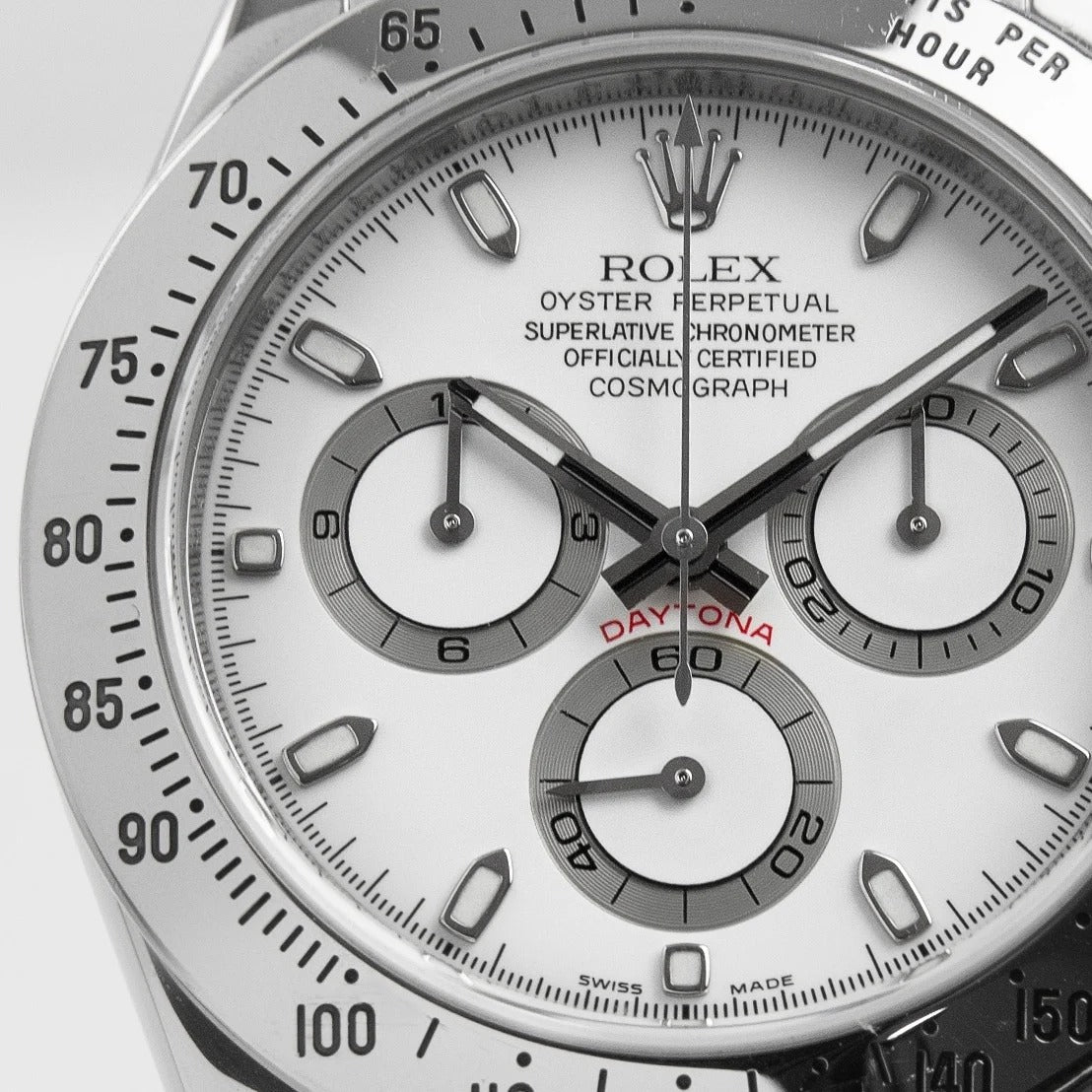 Rolex Cosmograph Daytona White Dial Stainless Steel Oyster Bracelet Automatic Men Watch 116520Wso 40Mm