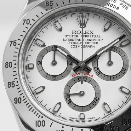 Rolex Cosmograph Daytona White Dial Stainless Steel Oyster Bracelet Automatic Men Watch 116520Wso 40Mm