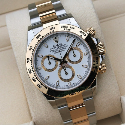 Rolex Cosmograph Daytona White Dial Stainless Steel Oyster Bracelet Bracelet Automatic Men's Watch 116503 Wso 40Mm