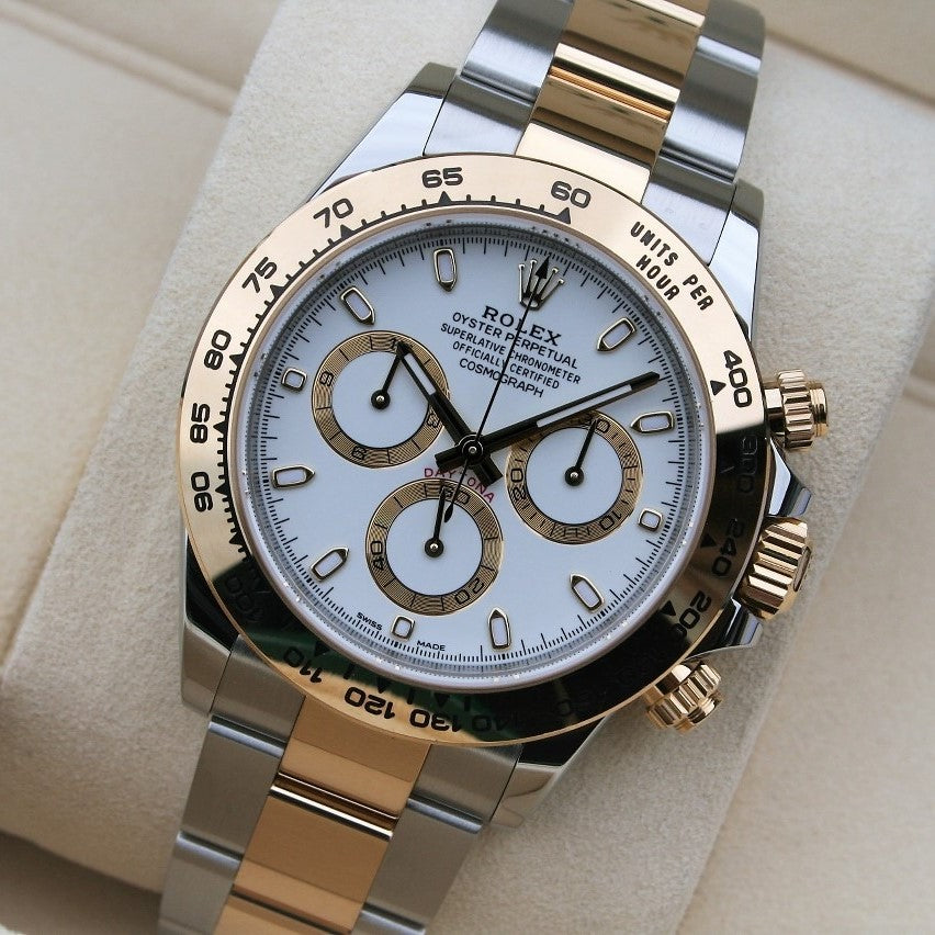 Rolex Cosmograph Daytona White Dial Stainless Steel Oyster Bracelet Bracelet Automatic Men's Watch 116503 Wso 40Mm