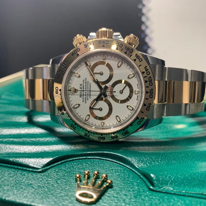 Rolex Cosmograph Daytona White Dial Stainless Steel Oyster Bracelet Bracelet Automatic Men's Watch 116503 Wso 40Mm