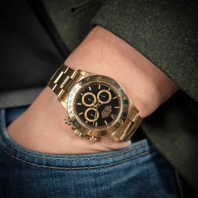 Rolex DAYTONA 16528 YELLOW GOLD BLACK