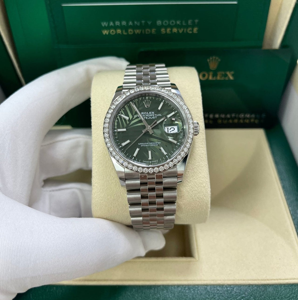 Rolex Datejust 126284Rbr 36Mm Olive Green