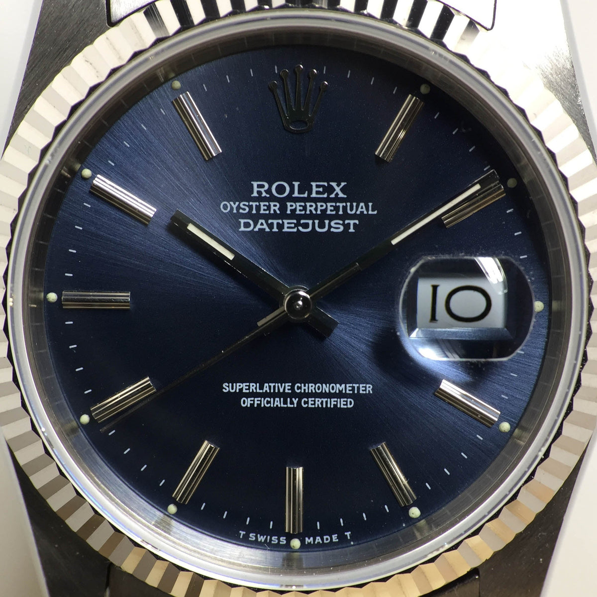 Rolex Datejust 16234 navy dial jubilee 36mm