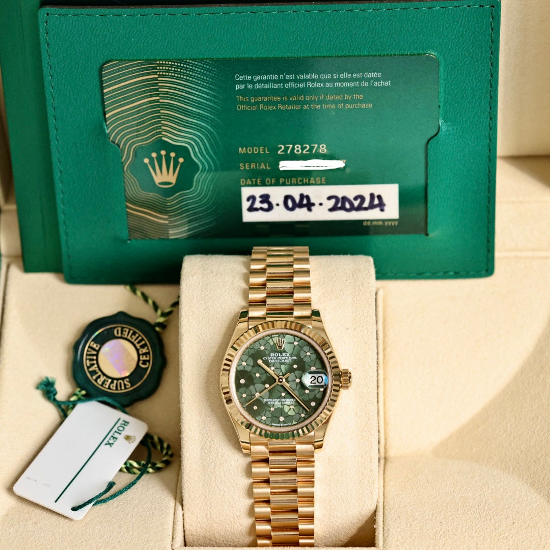 Rolex Datejust 278288Rbr 31Mm Olive Green