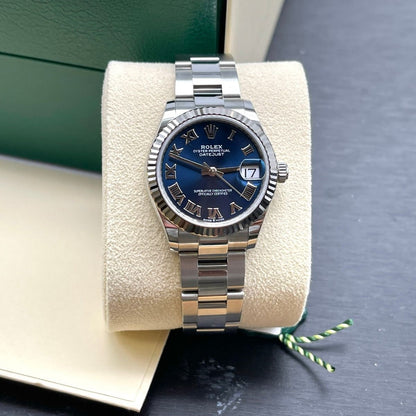 Rolex Datejust 31 Mm Oystersteel And White Gold Bright Blue M278274 0034