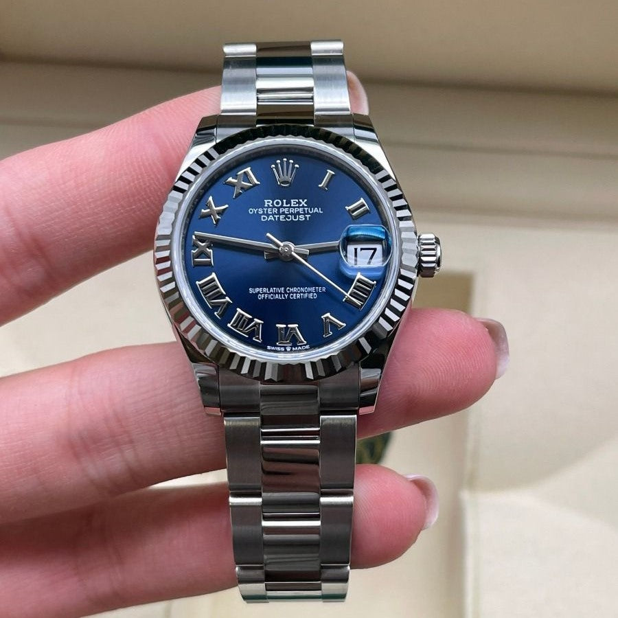 Rolex Datejust 31 Mm Oystersteel And White Gold Bright Blue M278274 0034