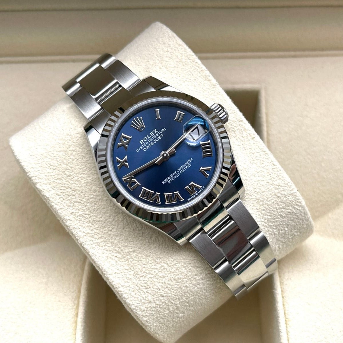 Rolex Datejust 31 Mm Oystersteel And White Gold Bright Blue M278274 0034