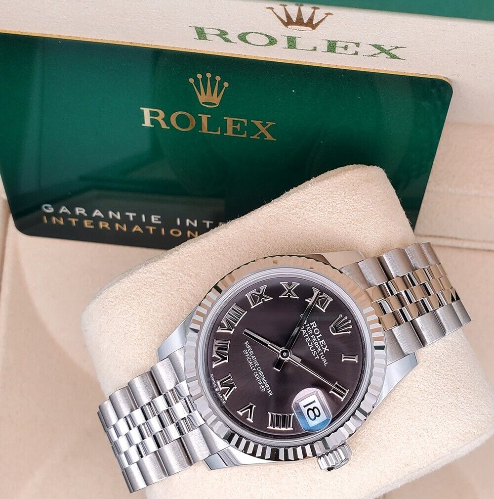 Rolex Datejust 31 Mm Oystersteel And White Gold Dark Grey M278274 0021