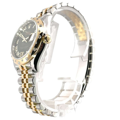 Rolex Datejust 31 Mm Oystersteel And Yellow Gold Olive Green Diamond Set M278343Rbr 0016