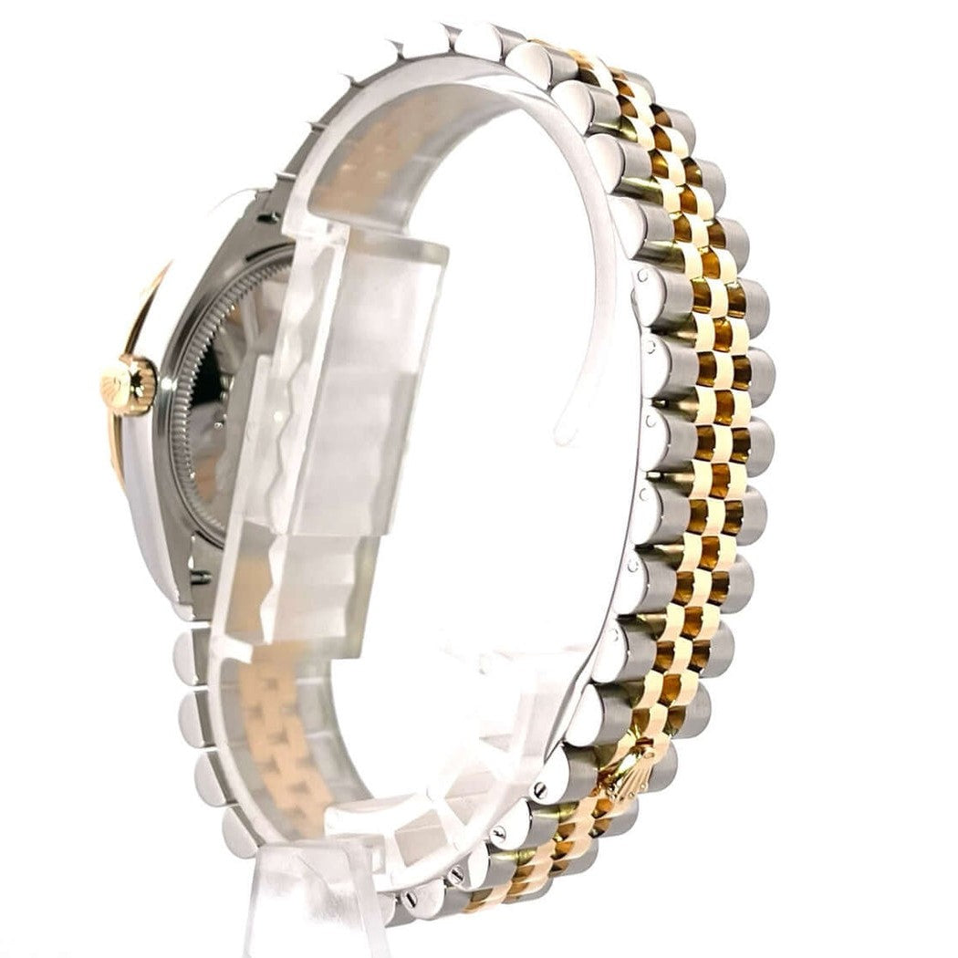 Rolex Datejust 31 Mm Oystersteel And Yellow Gold Olive Green Diamond Set M278343Rbr 0016