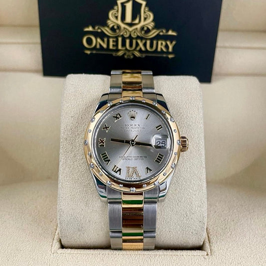 Rolex Datejust 31 Mm Oystersteel And Yellow Gold Silver Diamond Set M278343Rbr 0003